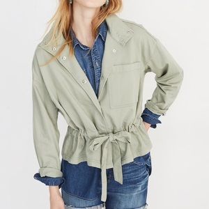Madewell Southlake Military Olive Green Jacket